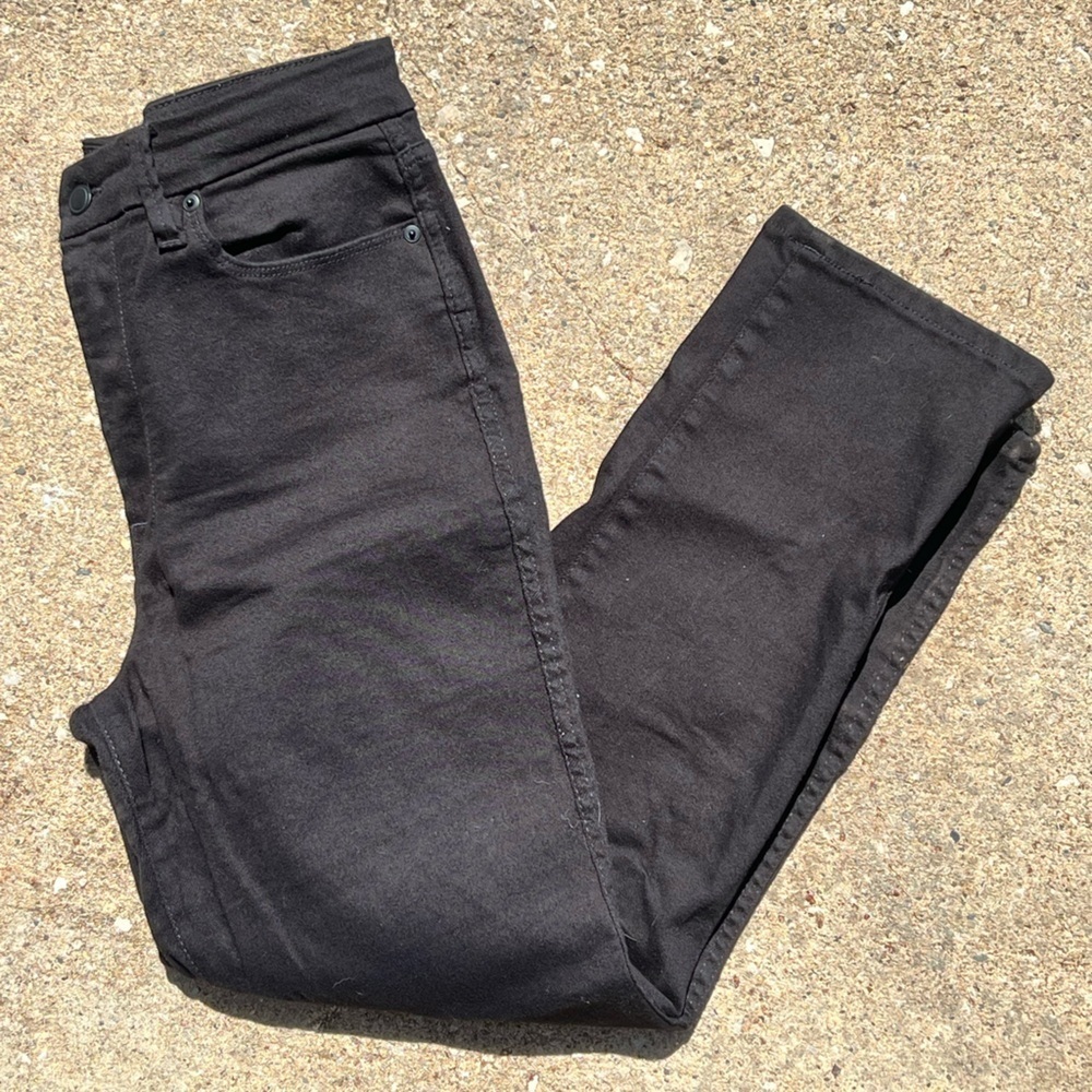 Good American Black Straight Pants